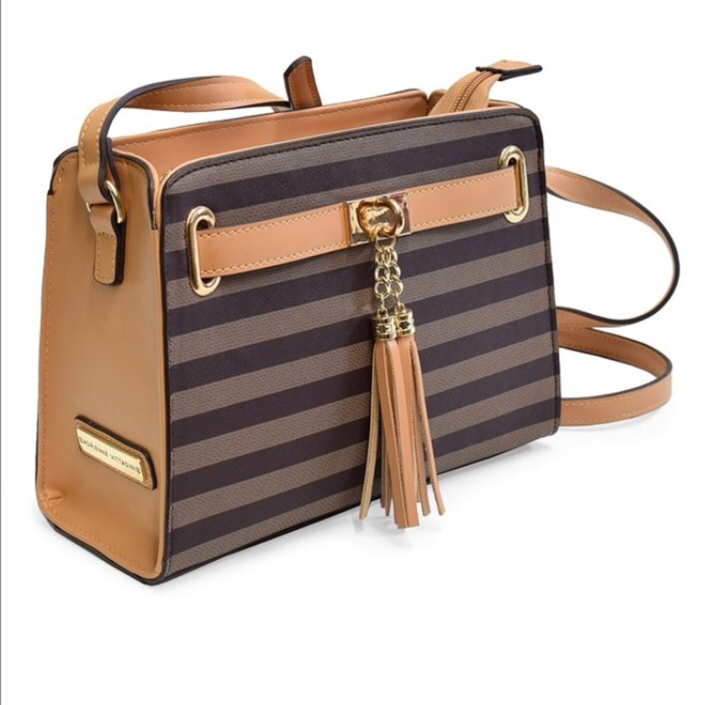 Adrienne Vittadini Striped Crossbody Bag